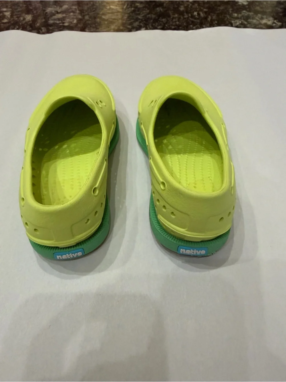 Native Shoes Kids Lime Green Size C9